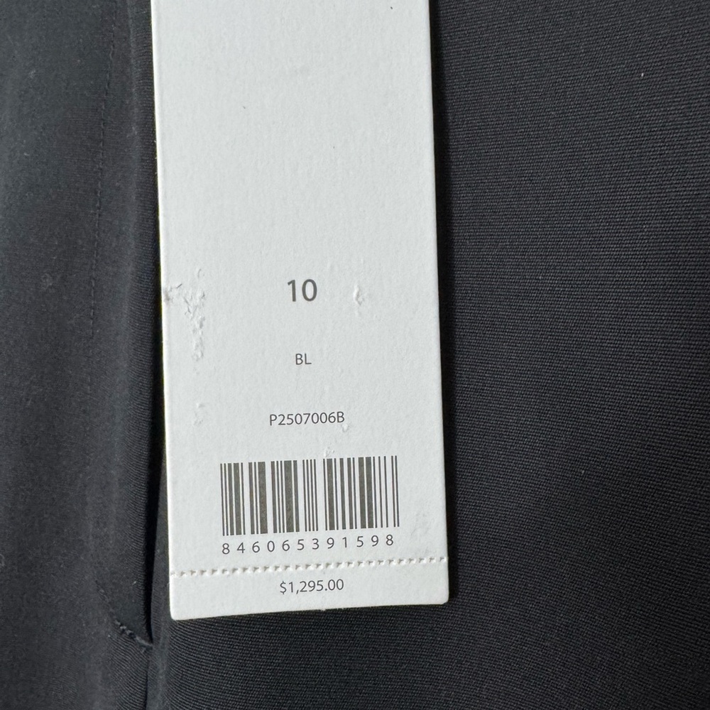 Jason Wu Draped Wool-Silk Straight Leg Pants Black Women’s Size 10 - Picture 5 of 7